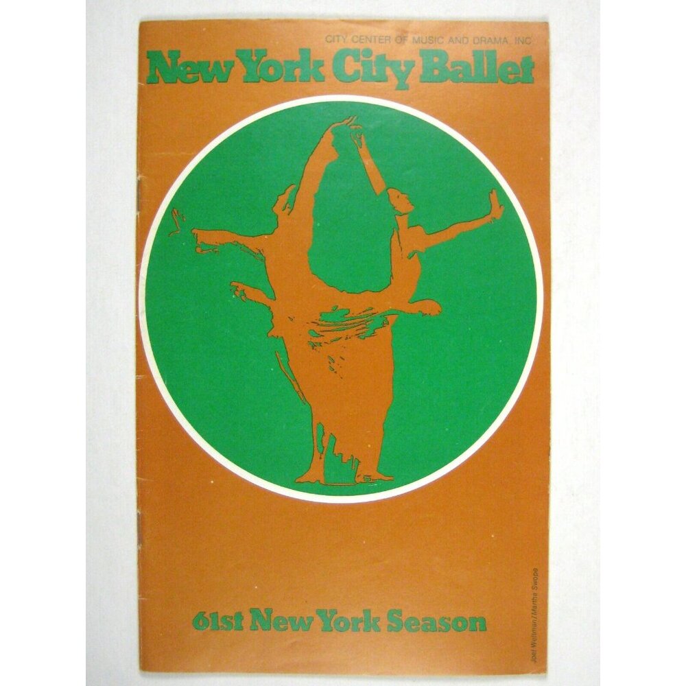 Nutcracker New York City Ballet 1974 Show Program 61st Season